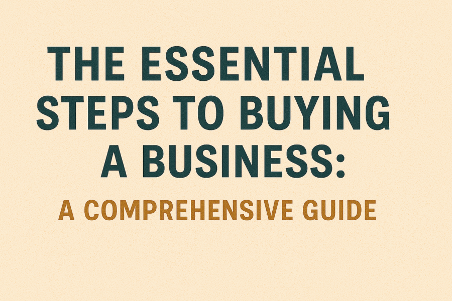 The Essential Steps to Buying a Business A Comprehensive Guide